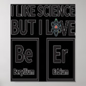 Ik hou van wetenschap, maar ik hou van bier poster (Voorkant)