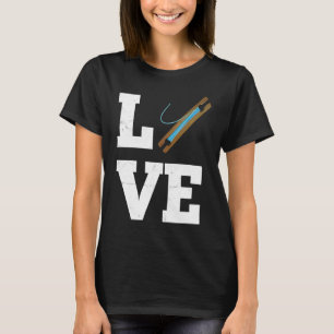 Ik hou van Weven Shuttle Pilot Weaving T-shirt