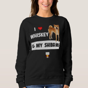 Ik hou van whisky en mijn shiba in mam pap 1 trui