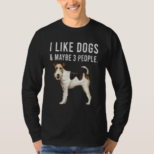 Ik hou van wierfox terrier-honden en misschien wel t-shirt