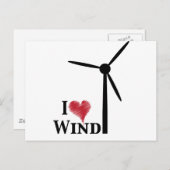 ik hou van windenergie briefkaart (Voorkant / Achterkant)