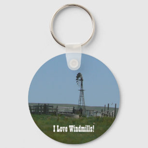 Ik hou van windmolens! sleutelhanger