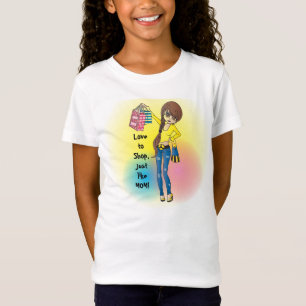 Ik hou van winkelen, zoals mijn MOM! T-shirt