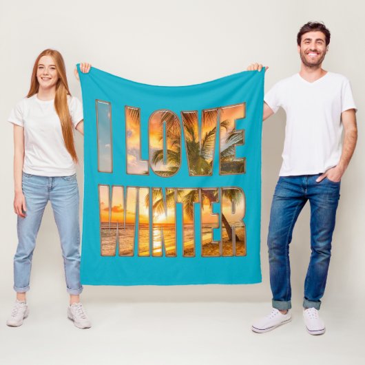 Ik hou van winter fleece deken (In situ)
