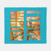Ik hou van winter fleece deken (Voorkant (Horizontaal))