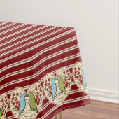 Ik hou van wintervogels en bessen 60 "x 84" tafelkleed (Voorbeeld)