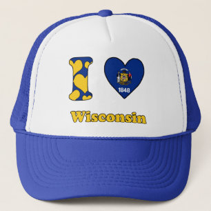 Ik hou van Wisconsin Trucker Pet