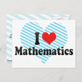 Ik hou van wiskunde briefkaart (Voorkant / Achterkant)