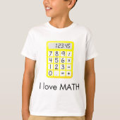 Ik hou van Wiskunde Calculator T-shirt (Voorkant)