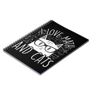 Ik hou van Wiskunde en katten die katjes koken Notitieboek