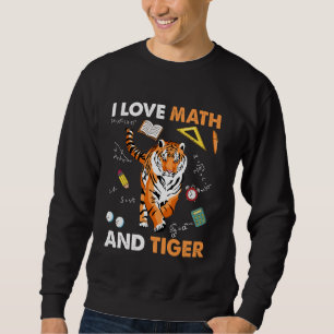 Ik hou van wiskunde en Tiger Algebra meetkunde Trui