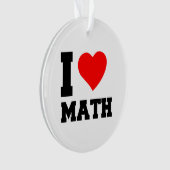Ik hou van WISKUNDE Ornament (voorkant)