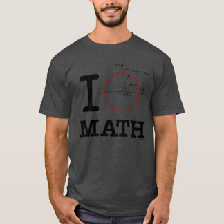 ik hou van wiskunde Wiskunde Grappig vintage T-shirt