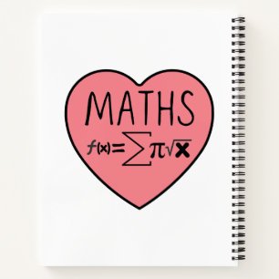 Ik hou van Wiskunden hart Notitieboek