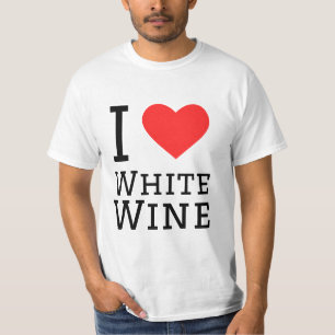 Ik hou van witte wijn t-shirt
