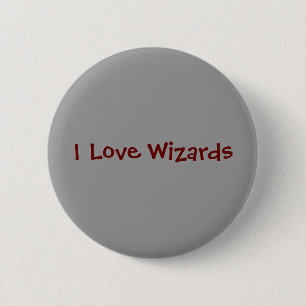 Ik hou van wizards ronde button 5,7 cm
