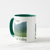 Ik hou van Wolf Fork Valley Mok (Voorkant links)