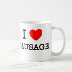 Ik hou van worst koffiemok