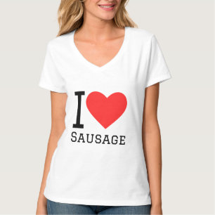 Ik hou van worst t-shirt