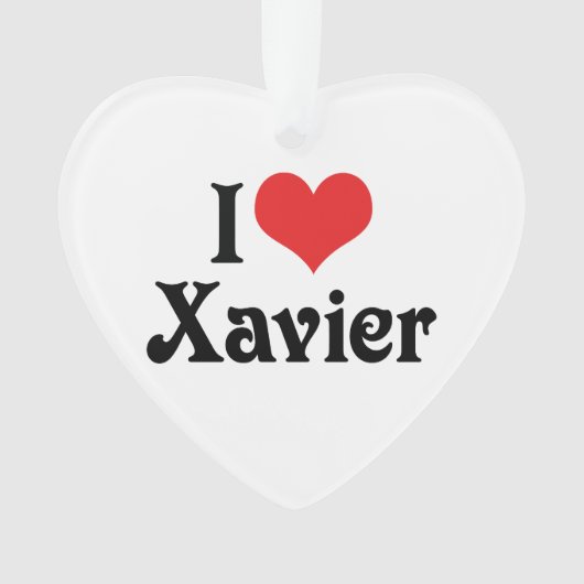 Ik hou van Xavier Ornament (voorkant)