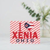 Ik hou van Xenia, Ohio Briefkaart (Staand voorkant)