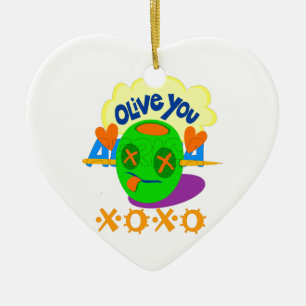 Ik hou van XOXO Afrika, prachtige tekstquote Keramisch Ornament