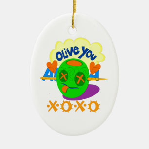Ik hou van XOXO Afrika, prachtige tekstquote Keramisch Ornament
