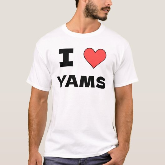 Ik hou van Yams T-shirt (Voorkant)