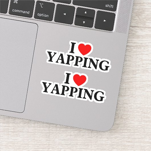 Ik hou van Yapping Professional Yapper Sticker (Detail)