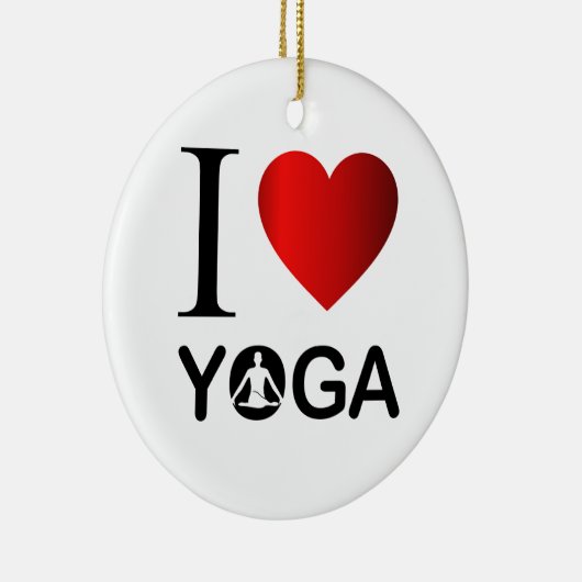 Ik hou van yoga keramisch ornament (Rechts)