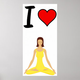 Ik hou van yoga poster