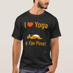 Ik hou van Yoga Shavasana Mijn Favoriete Houding T-shirt
