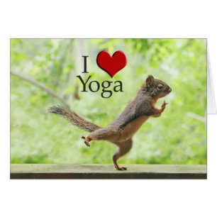 Ik hou van Yoga Squirrel