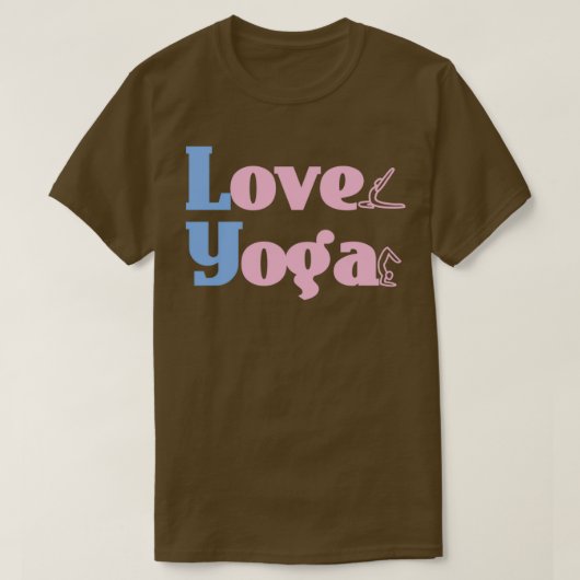 Ik hou van Yoga Yoga Lover Yoga pose 3 T-shirt (Design voorkant)