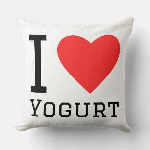 Ik hou van yoghurt kussen