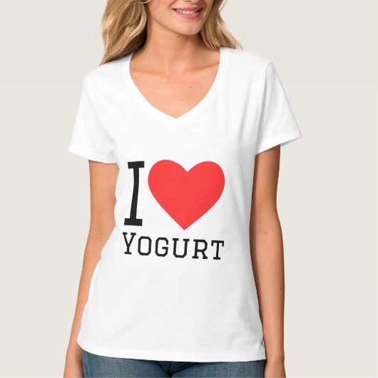 Ik hou van yoghurt t-shirt (Voorkant)