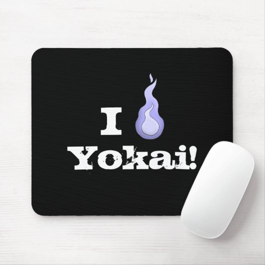 Ik hou van Yokai! Hitodama Fireball Muismat (Met muis)