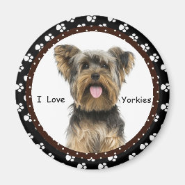 Ik hou van Yorkies Magnet Magneet