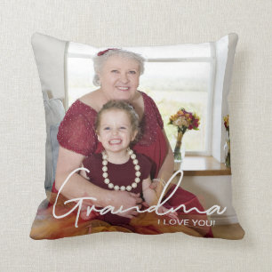 Ik hou van You Custom Photo Personalized Grandma Kussen