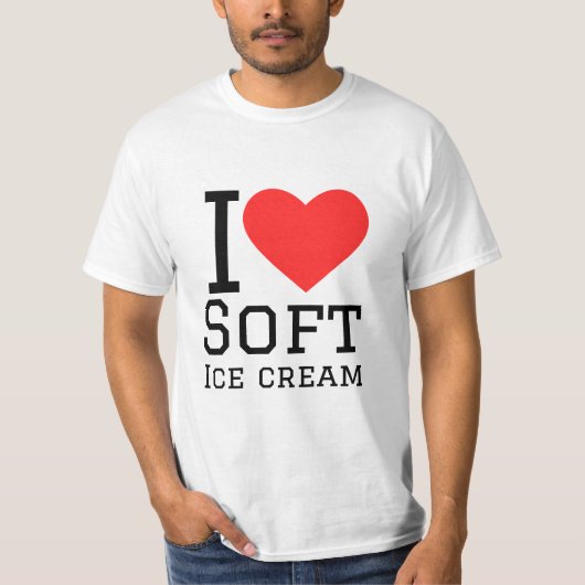 Ik hou van zacht ijs t-shirt (Voorkant)