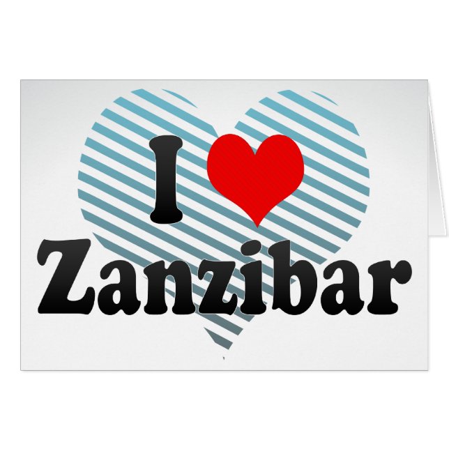 Ik hou van Zanzibar, Tanzania (Voorkant Horizontaal)
