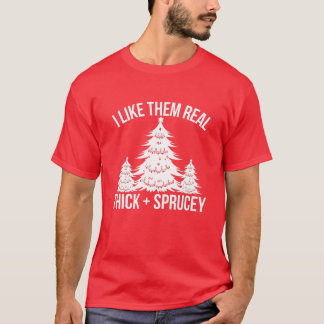 Ik hou van ze, echt dik en smakelijk kerstfeest t-shirt