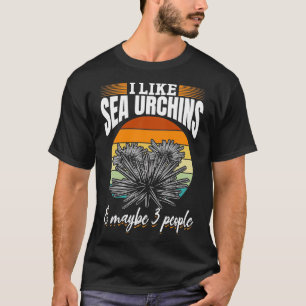 Ik hou van Zee Urchins amp Misschien 3 mensen Zee T-shirt