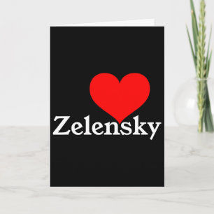 Ik hou van Zelensky Oekraïne President Volodymyr L Kaart