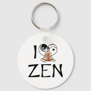 Ik hou van Zen-sleutelhanger Sleutelhanger