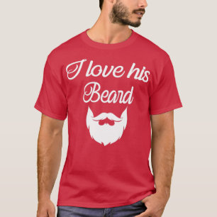 Ik hou van zijn baard grappige vrouwen1 t-shirt