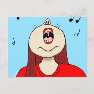 Ik hou van zingen briefkaart