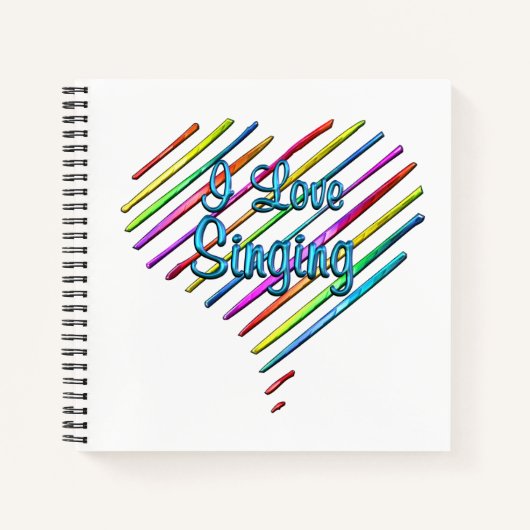 Ik hou van zingen notitieboek (Voorkant)