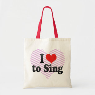 Ik hou van zingen tote bag
