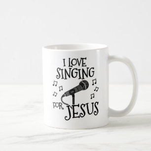 Ik hou van zingen voor Jezus, kerkzanger Koffiemok